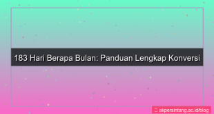 tampilan 183 hari berapa bulan