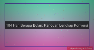 konten 184 hari berapa bulan