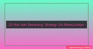tampilan 20 hari dari sekarang