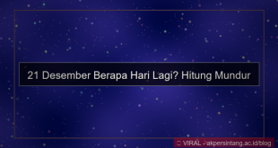 konten 21 desember berapa hari lagi