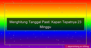 ilustrasi 23 minggu yang lalu tanggal berapa