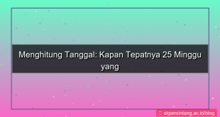 ilustrasi 25 minggu yang lalu tanggal berapa