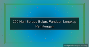 gambar 250 hari berapa bulan