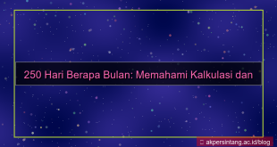 250 hari berapa bulan
