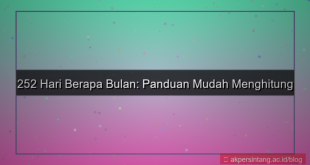 tampilan 252 hari berapa bulan