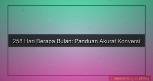 ilustrasi 258 hari berapa bulan