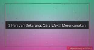 desain 3 hari dari sekarang