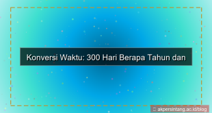 300 hari berapa tahun