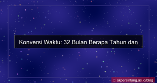 32 bulan berapa tahun