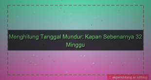 32 minggu yang lalu tanggal berapa