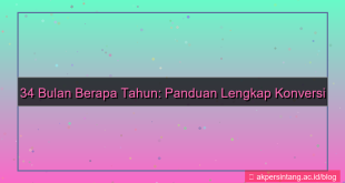 konten 34 bulan berapa tahun