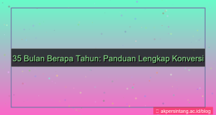 35 bulan berapa tahun