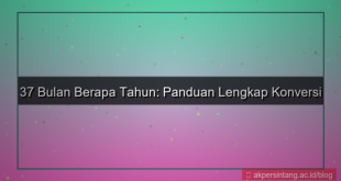 37 bulan berapa tahun