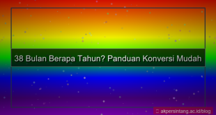 tampilan 38 bulan berapa tahun