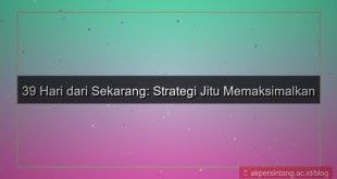 ilustrasi 39 hari dari sekarang