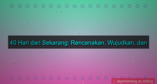 40 hari dari sekarang