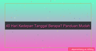 visual 40 hari kedepan tanggal berapa