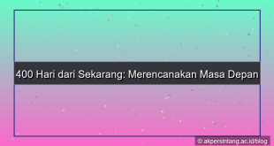 gambar 400 hari dari sekarang