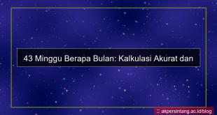 gambar 43 minggu berapa bulan