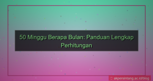 ilustrasi 50 minggu berapa bulan