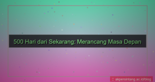 konten 500 hari dari sekarang