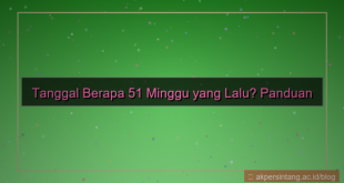 visual 51 minggu yang lalu tanggal berapa