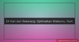 ilustrasi 54 hari dari sekarang