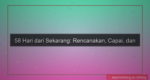 58 hari dari sekarang