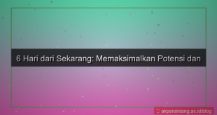 desain 6 hari dari sekarang