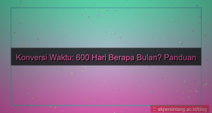 600 hari berapa bulan