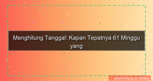 61 minggu yang lalu tanggal berapa