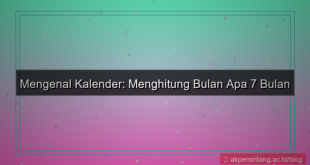 7 bulan lalu bulan apa