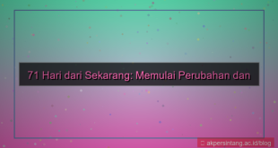 71 hari dari sekarang