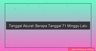 71 minggu yang lalu tanggal berapa