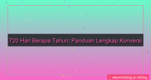 visual 720 hari berapa tahun