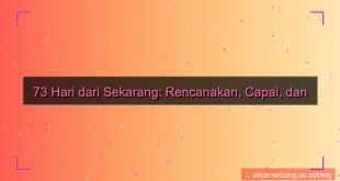 konten 73 hari dari sekarang