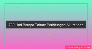 visual 730 hari berapa tahun