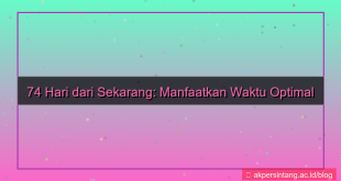 tampilan 74 hari dari sekarang