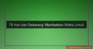 konten 78 hari dari sekarang