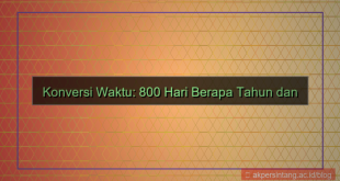 konten 800 hari berapa tahun