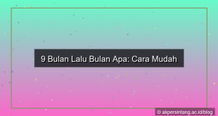 9 bulan yang lalu bulan apa