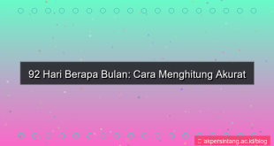 gambar 92 hari berapa bulan