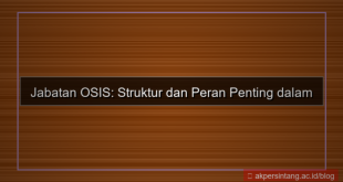 apa saja jabatan osis