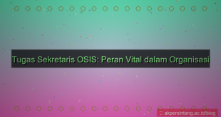 desain apa saja tugas sekretaris osis