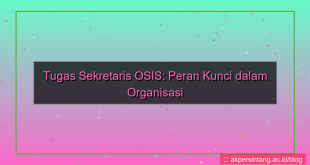 tampilan apa tugas sekretaris osis