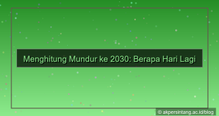 visual berapa hari lagi 2030