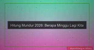 berapa minggu lagi tahun 2026