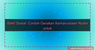 contoh bakti sosial