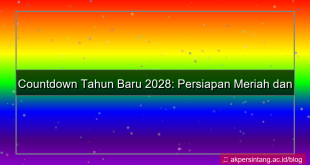 ilustrasi countdown tahun baru 2028