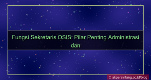 fungsi sekretaris osis